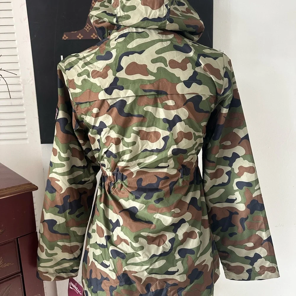 🆕Hawke & Co. Outfitter Girls Camo Hooded Windbreaker
